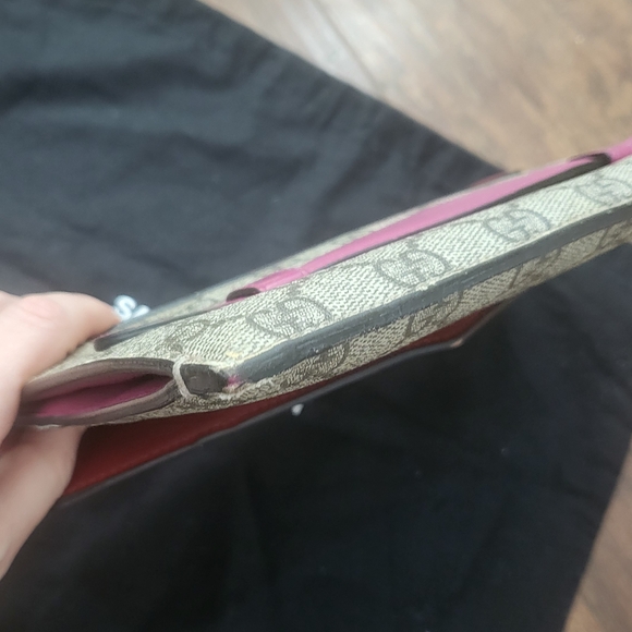 Gucci Red and Brown Women's Clutch Bag - Picture 3 of 11